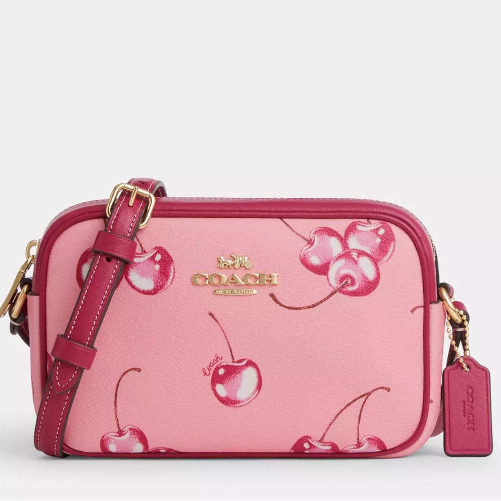 New with tags - Mini Jamie Camera Bag With Cherry Print Coach bag